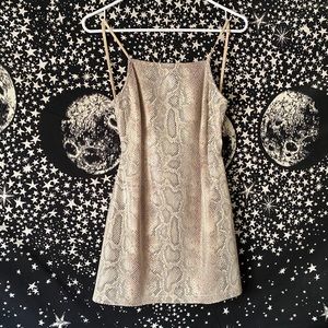 Urban Outfitters Snakeskin Mini Dress